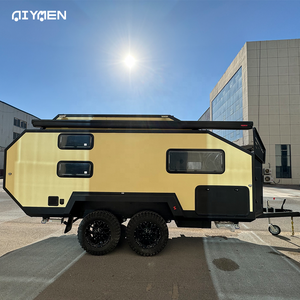 Rv Campervan Voyage Remorques Camper Pleine Hauteur 12ft Hors Route <span class=keywords><strong>Lit</strong></span> Superposé Double Essieu Toit Électrique Hors Route Xt Hybride Caravane - Product Image 3