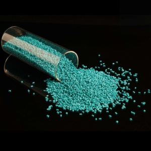 Turquoise Granular <b>Plastic</b> <b>Pellets</b> Injection Molding Grade General Purpose PA6 GF40 Reinforced Resin Material - Product Image 1