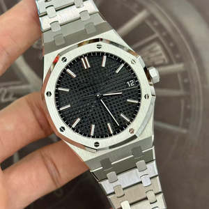 2025 montre mécanique de luxe pour hommes haut de gamme la plus vendue avec bracelet en acier, style décontracté, cadran noir, montre mécanique à calendrier - Product Image 1