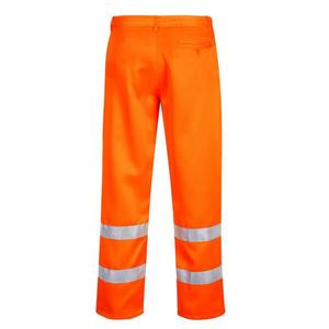 PORTWEST - E041ORRS <b>High</b> visibility orange poly-cotton <b>trouser</b> - EAN 5036108094134 HI-<b>VIS</b> WORKWEAR - Product Image 2