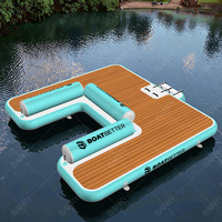 Plateforme flottante gonflable, quai gonflable, île flottante pour yacht