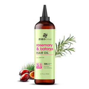 Private Label 200ml 100% naturale crudo rosmarino e Batana olio per capelli per uomini e donne cura del cuoio capelluto siero <span class=keywords><strong>trattamento</strong></span> dei capelli - Product Image 1