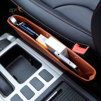 Organisateur latéral de siège de voiture en cuir direct d'usine Boîte de rangement multifonctionnelle Gap Organisez votre voiture avec ce sac de rangement élégant