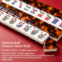 Nouvel Arrivage 2026 – Ensemble de Mahjong Style Américain 166 Pièces avec Tuiles en Acrylique, 4 Joueurs, Supports Tout-en-un, Jetons/Dés pour la Maison