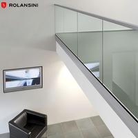 Panneau de verre trempé extérieur pour clôture, balustrade sans cadre pour balcon