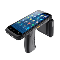 Android 12.0 Lector de UHF de Larga Distancia Lector RFID Portátil Escáner de Códigos de Barras 1D 2D QR NFC RFID UHF HF LF PDAS