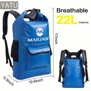 20L 방수 PVC 백팩 (야외 활동, 카약, 카누, 보트, 하이킹, 캠핑, PVC 아웃도어 스포츠용) - Product Image 4