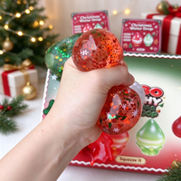 Nouveau jouet souple en forme de goutte d'eau de Noël, jouet anti-stress non-rétractable, jouet à presser en TPR pour cadeau et décoration
