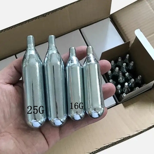 Cartouches de <span class=keywords><strong>CO2</strong></span> en acier rechargeables 12g-38g filetées pour <span class=keywords><strong>pompe</strong></span> à vélo mini basse pression FD FD1219 Haute pureté 99,5% 56Mpa Résistance à la pression - Product Image 3