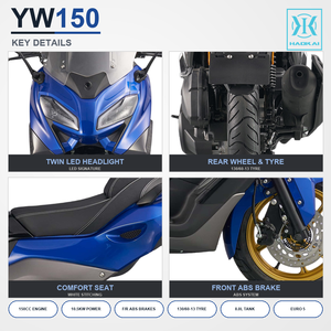 Scooter Maxi YW150 150cc, moteur refroidi par eau, ECU Bosch EFI, freins ABS avant et arrière, vitesse maximale de 95 km/h, EURO 5 - Product Image 2
