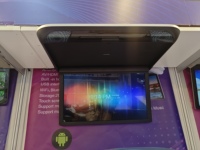 Moniteur de plafond pour voiture de haute qualité 22 pouces FU HD 1080P Android 14 avec HDMI WiFi pour véhicules commerciaux, bus, autocars, camping-cars