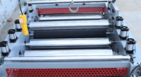 Machine de plastification automatique pour films PVC et papier |   Épandeur de colle chaude et froide de 1220 mm de largeur pour panneaux MDF et habillages de portes en bois