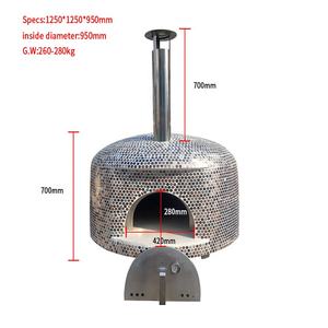 800 درجة المحمولة كبيرة البيتزا الطين أفران المنزل في الهواء الطلق فرن البيتزا الخشب أطلقت طليق للأغذية شاحنة - Product Image 4
