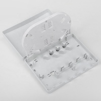 4 Port SC FTTH Fiber Optic Termination Box ABS Plastic Face Plate Information Box 4 Core Optical Fiber Drop Cable Splice Box