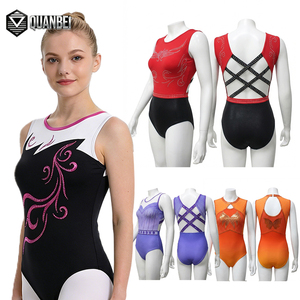Vente directe d'usine - <span class=keywords><strong>Justaucorps</strong></span> de gymnastique rythmique sans manches pour filles et adultes - <span class=keywords><strong>Justaucorps</strong></span> d'entraînement de gymnastique - Product Image 3