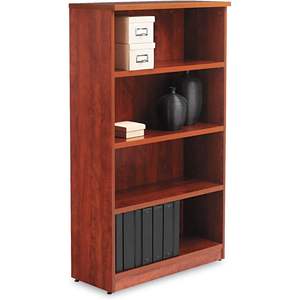 Alera Valencia Series ALEVA635632MC Librería de 4 estantes 31.75 pulgadas. X 14 pulgadas X 54.88 Pulgadas Cereza Mediana - Product Image 2