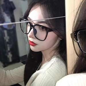 Lunettes d'ordinateur ultralégères, monture rectangulaire noire, protection anti-lumière bleue pour femmes, verres Plano, lunettes de performance - Product Image 3