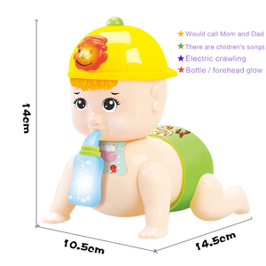 Poupée musicale lumineuse personnalisable <span class=keywords><strong>avec</strong></span> <span class=keywords><strong>biberon</strong></span> pour enfants Jouet de poupée <span class=keywords><strong>avec</strong></span> lumière et musique - Product Image 5