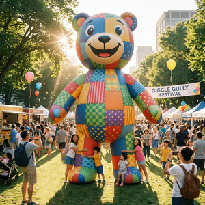 Custom <b>Inflatable</b> Cartoon Character Oxford Cloth Promotion Event Advertising Mascot <b>Large</b> Model - Product Image 5