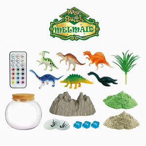 DIY dinosauro giardino terrario Kit di strumenti stelo giocattoli educativi magici sabbia Dino mondo LED luce notturna per i bambini - Product Image 2