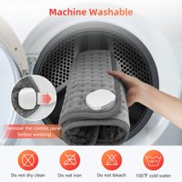Arrêt automatique 6 réglages de chaleur Alimenté par USB Coussin chauffant pour le dos écologique avec sangle pour la taille Cadeau de soulagement de la fatigue portable