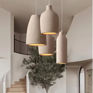 Japanese Style Kitchen bar <strong>Dining</strong> Room Wabi Sabi Lighting E27 Pendant <strong>Light</strong> Chandelier for Restaurant - Product Image 2