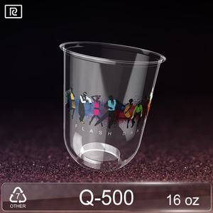 Gobelet à paroi simple en PLA biodégradable et compostable pour boissons froides, matériau écologique, design imprimé, différentes tailles 180 ml-700 ml - Product Image 4