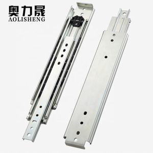 <span class=keywords><strong>2</strong></span>,5mm Dicke 76mm Breite <span class=keywords><strong>3</strong></span> Falten Rutsche Heavy Duty Volle Verlängerung Kugellager Industrie Schublade Slide Schiene - Product Image 2