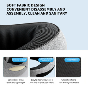 U hình đa chức năng du lịch cổ gối cho máy bay tránh cổ và vai đau gối Bộ nhớ bọt xuống gối - Product Image 5