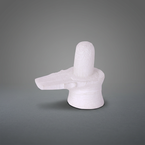 Escultura Religiosa de Piedra de Mármol Blanco Pulido de 2 Pulgadas, Hecha a Mano, Estilo Antiguo, Decoración para el Hogar o Templo, Uttar Pradesh, Regalo Festivo - Product Image 2