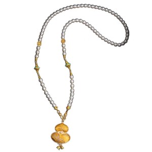Chinese Pearl Gourd Necklace For Women Imitation Pearl Sweater Chain Autumn Winter Style Fashionable Daily Wear Accessory - Product Image 5