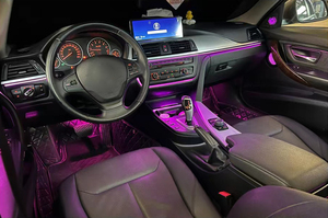 ไฟตกแต่งภายในรถยนต์ LED ซิมโฟนี 256 สี สำหรับ BMW ซีรีส์ <span class=keywords><strong>2</strong></span> รุ่น F44 F45 F46 F74 U06 อุปกรณ์ตกแต่ง อัพเกรด - Product Image 4