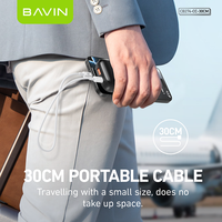 BAVIN venta al por mayor barato CB274 30cm escasez PD 60W Usb-c carga rápida C A c Datos Usb C Cable para banco de energía