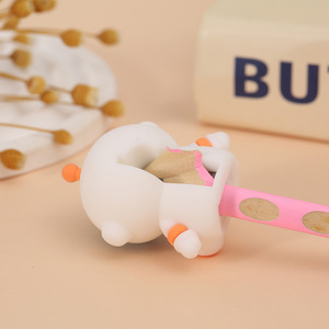Sacapuntas de Silicona con Diseño de Astronauta de Dibujos Animados, Mini Sacapuntas Creativo de un Solo Orificio, Papelería Bonita para Niños, Venta al por Mayor para Estudiantes - Product Image 4