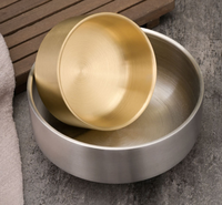 Bol à riz et à soupe en acier inoxydable 304 de qualité supérieure, à double paroi, isolé, multifonctionnel, pour la cuisine, la maison, le restaurant, les fêtes