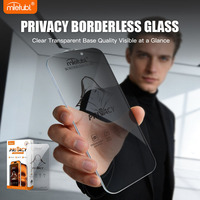 Protection d'écran anti-espion sans bordure en verre trempé pour IPHONE 12 13 14 15 16 17 PRO MAX