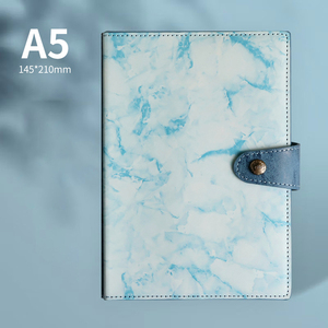 Premium Marble Texture PU Leather Hardcover Journal Color Block Design Buckle Notebook Personalized Logo Option High Quality - Product Image 5
