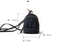 Sac pour enfants en cuir véritable tendance, petit portefeuille à monnaie, mini étui de rangement pour écouteurs, sac bandoulière de luxe à impression numérique