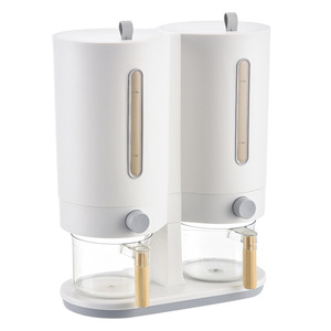 Contenedor <span class=keywords><strong>de</strong></span> Arroz con Taza Medidora, Dispensador <span class=keywords><strong>de</strong></span> Cereales con Tapas para Almacenamiento en Cocina, Despensa, Arroz, Soja, Maíz - Product Image 5