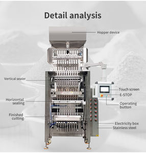 Máquina automática <span class=keywords><strong>de</strong></span> envasado <span class=keywords><strong>de</strong></span> leche en polvo <span class=keywords><strong>de</strong></span> 8 carriles VFFS <span class=keywords><strong>de</strong></span> varias pistas, bolsita pequeña <span class=keywords><strong>de</strong></span> lámina <span class=keywords><strong>de</strong></span> plástico para relleno químico <span class=keywords><strong>de</strong></span> proteína en polvo - Product Image 2