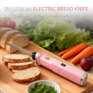 Electric <b>Bread</b> <b>Knife</b> 8V Rechargeable Stainless Steel Blade For Kitchen Baking Camping Cutting - Product Image 2