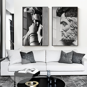 Pinturas Vintage sobre <span class=keywords><strong>la</strong></span> <span class=keywords><strong>pared</strong></span>, pósteres e impresiones <span class=keywords><strong>de</strong></span> arte, escultura <span class=keywords><strong>de</strong></span> David, <span class=keywords><strong>collage</strong></span>, imágenes artísticas <span class=keywords><strong>en</strong></span> blanco y ne - Product Image 5