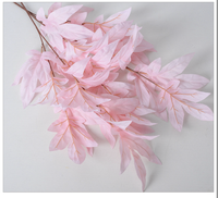 Guirlande de feuilles artificielles en soie, 96 cm de hauteur, toucher réel, longue durée, pour décoration de mariage et de scène de remise de diplôme