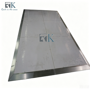 Portable White Square <b>Stage</b> Panels Easy Assemble <b>Stage</b> <b>Platform</b> for Wedding Events and Indoor Outdoor Party - Product Image 1