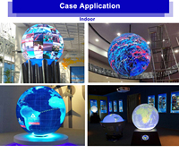 Pantalla LED Esférica Personalizada OEM P2 P2.5 Curva de 360 Grados, Pantalla Esférica Interior para Publicidad con Garantía de 3 Años