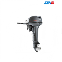 Moteur hors-bord Yamaha Jet Drive 2 temps essence arbre court 9,9 CV pour bateau pneumatique de pêche
