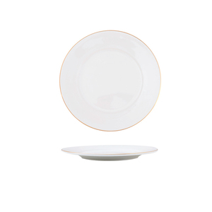 Assiettes pour réception de mariage Assiettes à bord doré Assiettes de présentation pour la décoration sur la table - Product Image 4