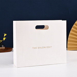 Custom Private <strong>Logo</strong> <strong>Printed</strong> White Big Personalized Luxury Shopping <strong>Paper</strong> <strong>Bag</strong> - Product Image 4