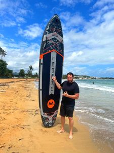 กระดานยืนพายแบบเป่าลม OEM All Round SUP สำหรับตกปลา ขนาด 11'6''x35''x6'' กว้างพิเศษ พร้อมอุปกรณ์เสริมระดับพรีเมียม รุ่น MY03/5 ดีไซน์ใหม่ - Product Image 5