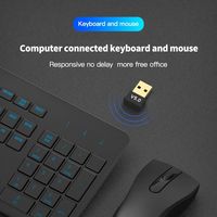 Adaptor USB 5.0 untuk Keyboard Laptop, adaptor USB BT USB untuk PC, Speaker Mouse, musik, penerima USB